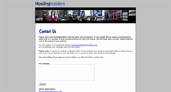 Desktop Screenshot of hostinginsiders.com
